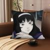 1Pc Anime Tomie Junji Ito Pillow Case Fashion Square Pillowcase Bedroom Sofa Room Ins Decoration Leisure