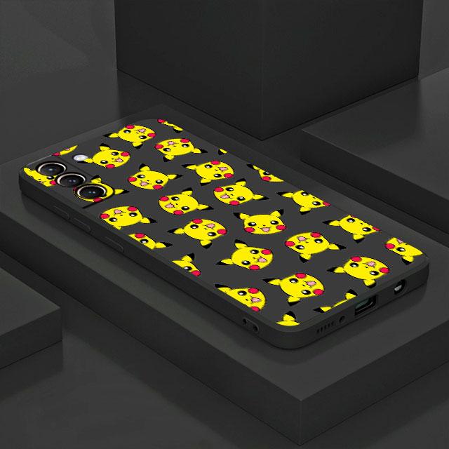 Pokemon Pikachu Karikatür Kılıfı Samsung Galaxy S20 S22 Ultra S21 FE S10 S9 Plus Note 20 10 Lite 9 Yumuşak Telefon Kılıfı Kabuğu