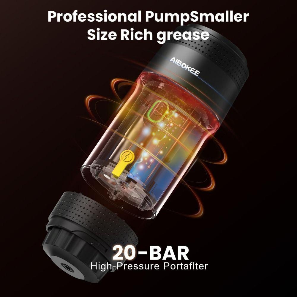 3-in-1 Extraction Travel Coffee Maker Full Automatic Portable Espresso Machine  Hiking