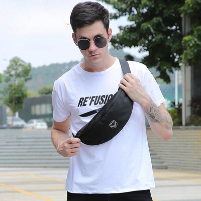 Summer Trend Men's Waist Pack Men's Single Shoulder Bag Outdoor Leisure Waterproof Mobile Phone Bag Crossbody Bag