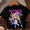 Harajuku Child Clothes Fashion Kids T-Shirt Girls Boys Clothing Kpop Demon Hunter HuntrX Graphic Short Sleeve Tees Tops/