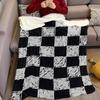Karomuster Flanell Decke Warm Weich Halloween Weihnachten Sofa Warm Gemütlich Dekoratives Dekor Geschenk für Alle Jahreszeiten