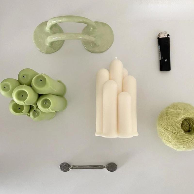 7 Irregular Cylindrical Silicone Moulds DIY Scented Candle Shapes Making Furniture Decoration Silicone Moulds