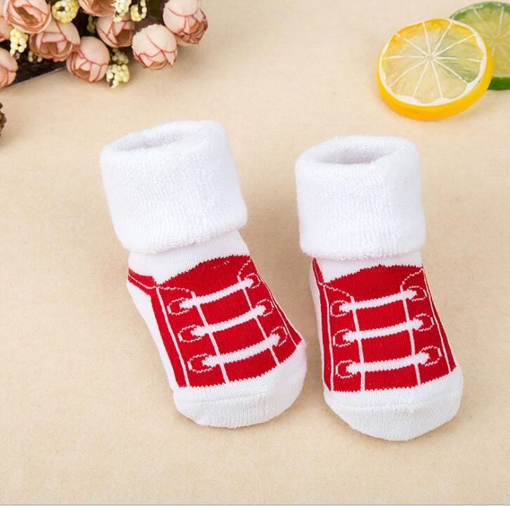 21 Color Baby Socks Boy Girl Winter Cute Bear Puppy Newborn Kids Children Infant Toddler Terry Warm Slipper Striped Star Dot