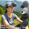 Strong Wind Baseball Cap with Fan UV Protection Breathable Mesh Sun Hat  Beach