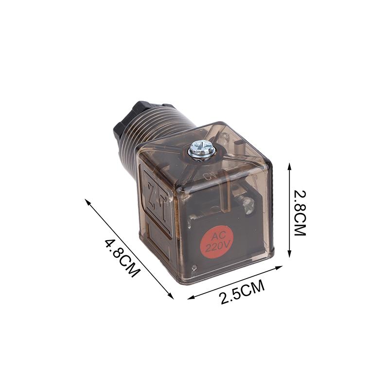Magnetspulenstecker Hydraulikventil Transparent Spannung Universelles Zubehör DC24 Magnetventil Magnetventil