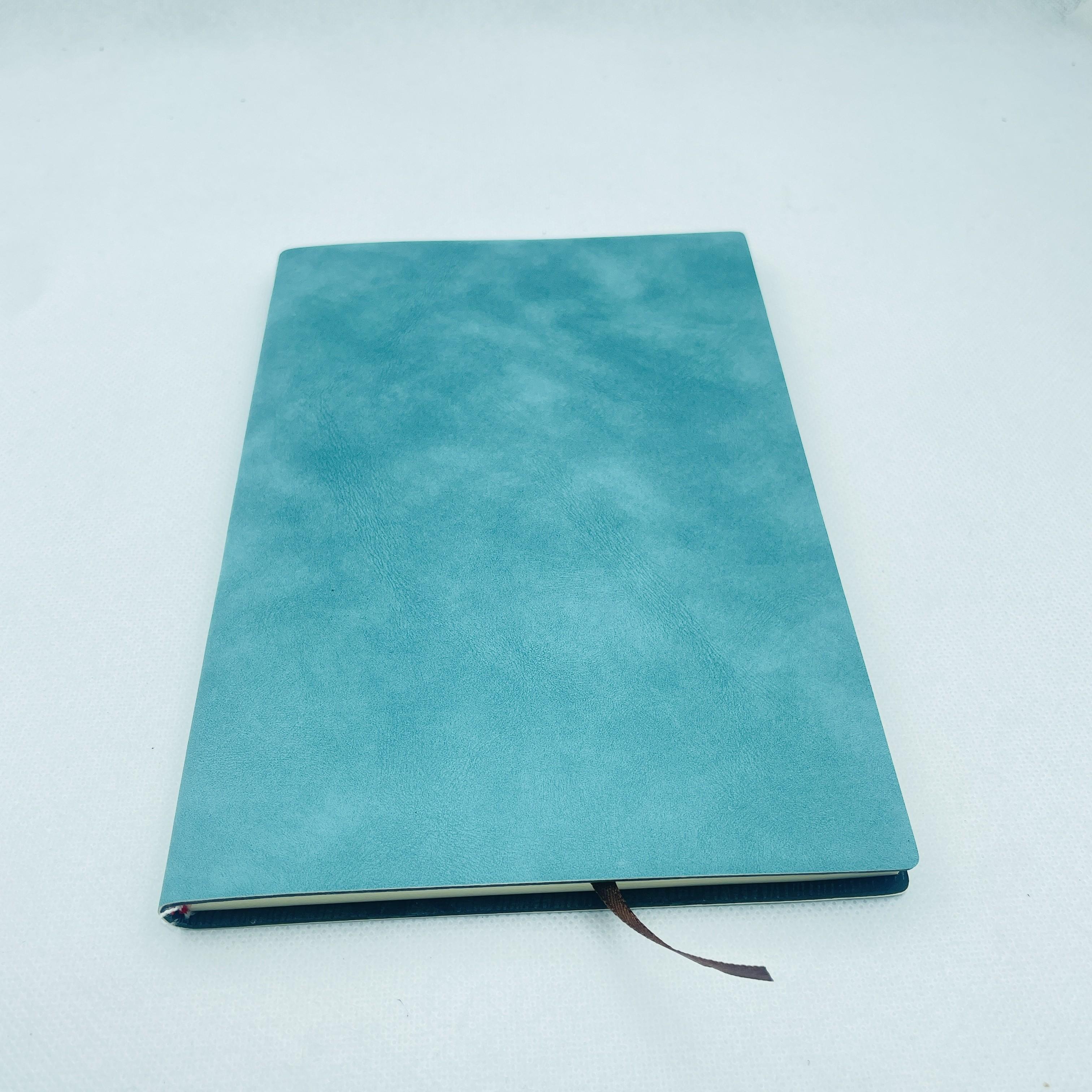 

Блокнот из овчины A5 A6, кожаные канцелярские товары, дневник, блокнот, канцелярские принадлежности, студенческий блокнот с горизонтальной линией внутри, 160 страниц/240 страниц A5 160pages циан