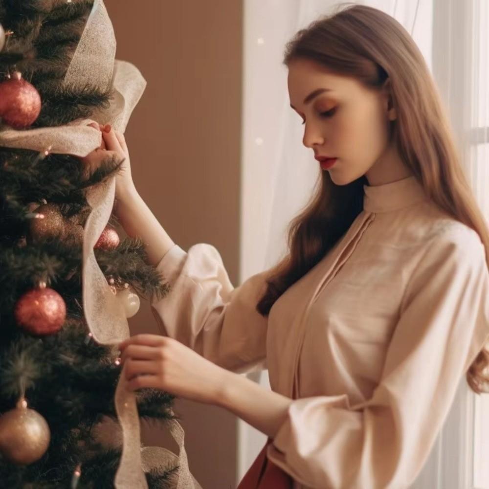 4.5M/Roll Crafts Ribbon Bows DIY Fabric Ribbon Vintage Gifts Packaging Material