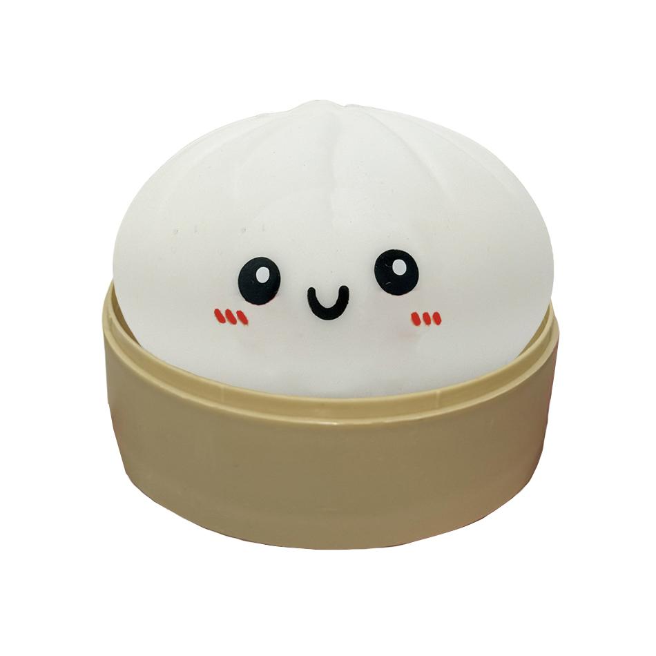 11 Styles Realistic Giant Dumpling Squeeze Toy With Bamboo Steamer Soft Dough Ball Decompression Fidget Toy Funny Creative Gift