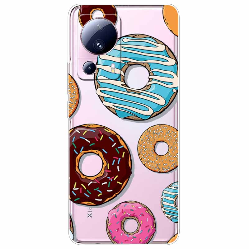 For Xiaomi 13 Lite 5G Case 13Lite Clear TPU Soft Lovely Cats Silicone Print Cover for Xiaomi Mi 13 Lite Transparent Xiaomi13Lite