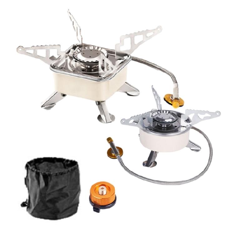 Faltbarer Camping Winddichter Gaskocher Outdoor Kocher Ultraleichter Brennkocher