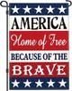 Yesuavt 4th of July Patriotic Garden Ag Independence Memorial Day American Yard Garden Ags for Outside 12x18 Double Side LLX