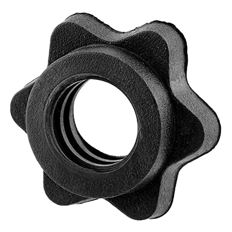 4x Barbell Spinlock Collars Replacement Bar Hexagon Nut for Barbell Bar Training