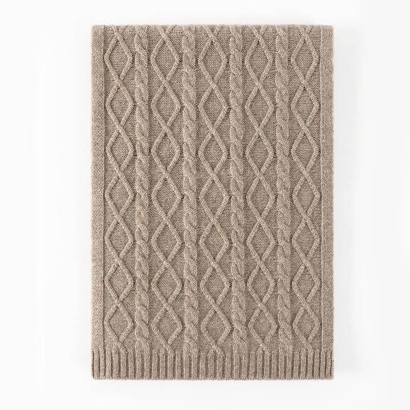 Cashmere scarf men's winter cold-proof woven woven wool scarf women's versatile fashion warm scarf
