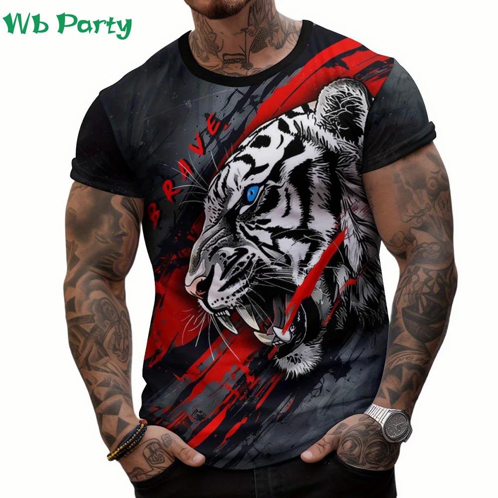 

Animal Print Clothes Men Graphic T Shirts Men Lion 3D Print Men s Summer T-shirts Short Sleeve Tee Animal Shirts S