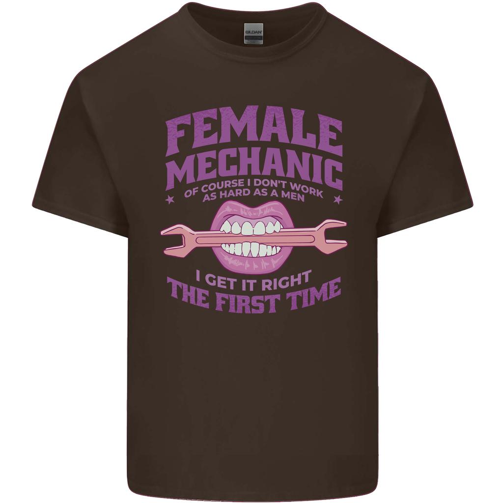 Funny Female Mechanic Unisexs Light Cotton TShirt