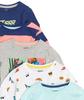Amazon Essentials 5-Pack Long Sleeve T-Shirts (Formerly Spotted Zebra) Boys, Navy/White/Light Blue, Sizes 130-135