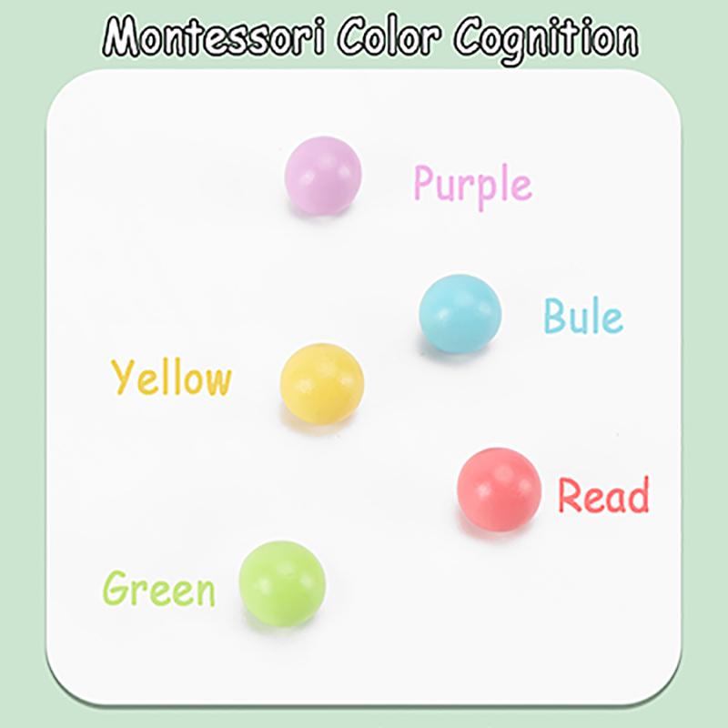 Children Clip Beads Color Sorting Game Montessori Teaching Tool Math Addition Subtraction Learning Educational Toys for Kid Gift