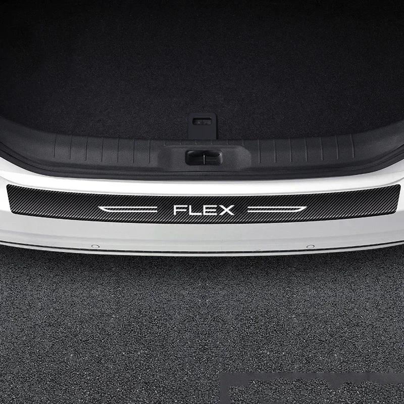 For Ford FLEX Logo Car Door Threshold Sill Protector Anti Scratch Waterproof Protective Film Decals Auto Interior Accessories