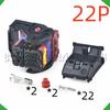 22 Pin Automotive Connectors ECU Wire harness Plug 64326-1001 98835 18191 64326-1002 For Peugeot Citroen Renault