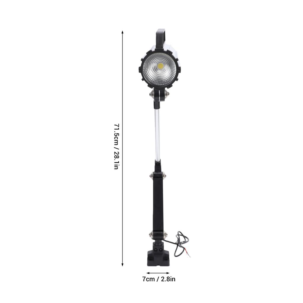 Wood Lathe Light 24W High Brightness 360° Adjustable Head Flexible Articulating LED Work Light