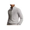 Polo Ralph Lauren Logo Embroidered Solid Color Mock Neck Pullover Sweater Men sweater Gray 710918165-007