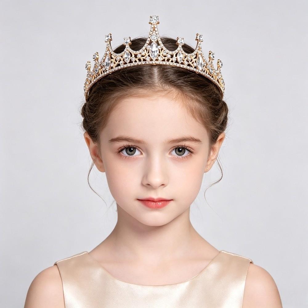 Birthday Crown Crystal Tiaras Photography Props Prom Dress Headband Birthday Gift