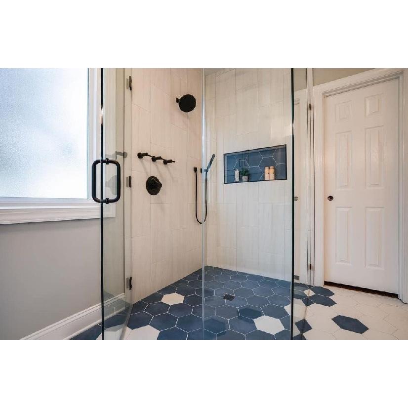 Square Wall Elbow for Hand Held Shower, Matte Black