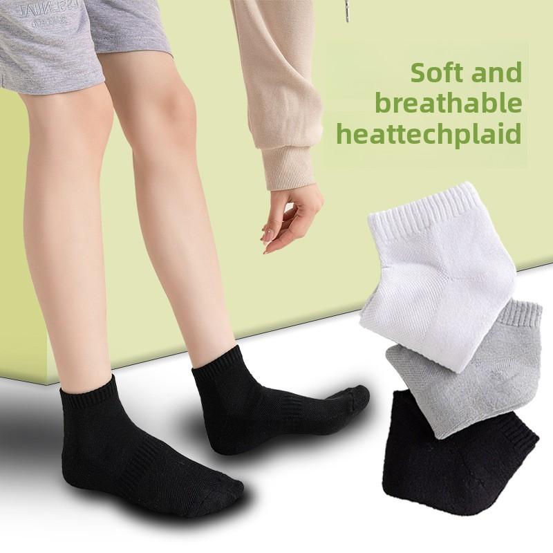 5 par sportssokker dame mesh pustende bomullssokker Terry løping treningssokker høst og vinter fortykning svette bomullssokker