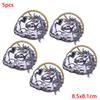 5Pcs/Lot Punk Animal Patch  Iron On Embroidery Patches For Clothing Thermoadhesive Patches On Clothes Hip Hop Patch For Clothes
