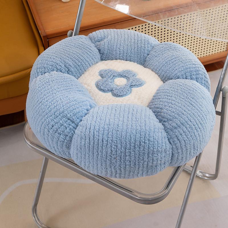 Flower Cushion Plush Pillow With Pp Cotton Fill For Home Lounge Decor