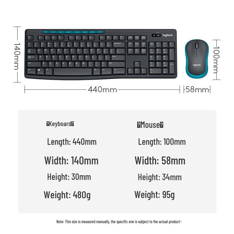 Logitech MK275 Wireless Keyboard and Mouse Combo