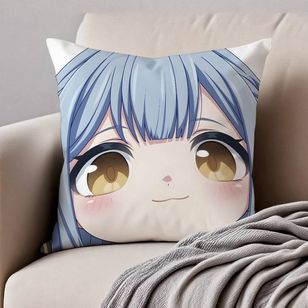 BanG Dream Ave Mujica Pillow Case Anti-dustmite Pillowcase Invisible Zipper Silky Short Plush Sofa Cushion Cover