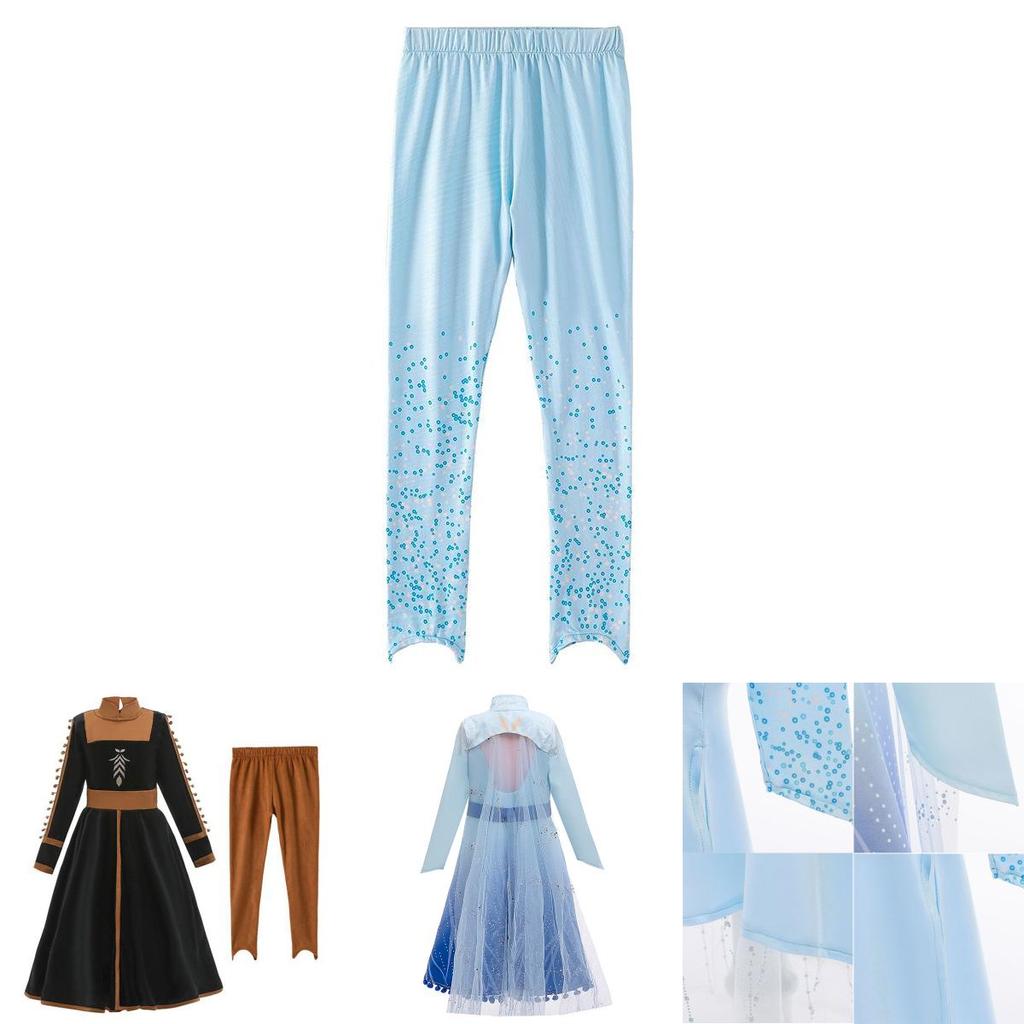 Frozen 2 Elsa Regina delle Nevi Anna Costume Cosplay per Bambini Elegante Abito da Principessa per Ragazze