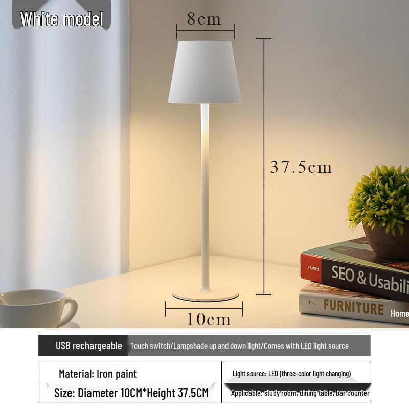 

Modern Touch-Charge Bedside Lamp: Sleek, Minimalist Design with Adjustable Height Advanced Touch Charging