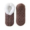 Warme gefütterte Slipper-Socken für Damen mit Noppen für den Schlaf und als Hauskleidung für drinnen