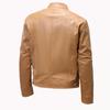 New autumn and winter European and American men's European and American leather jacket large size fashion slim leather jacket