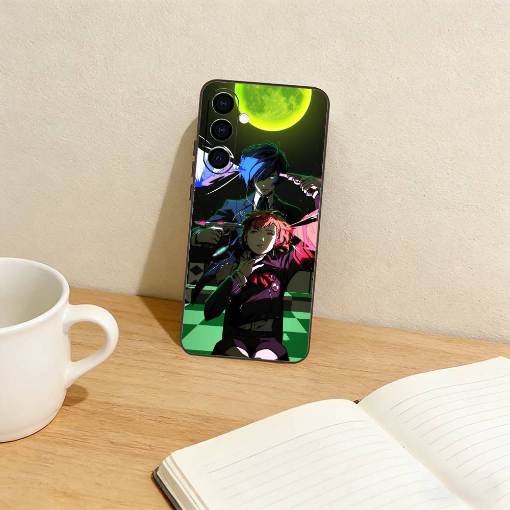 Game P-Persona 3 Phone Case For Samsung Galaxy A73,A72,A71,A70,A53,A52,A51,Others Soft Black Cover Samsung a30 a20