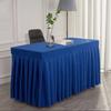 Solid Color Rectangle Table Skirts Thick Comfortable Table Cloth Cover Skin Friendly Soft Fitted Table Cover Exhibition