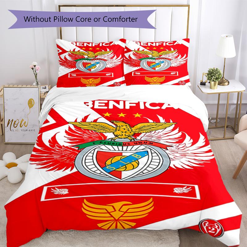 3 шт. С.Л.. Постельное белье Benfica Комплект Пододеяльник Застежка Включает 1 пододеяльник и 2 наволочки, Мягкое и удобное для всех сезонов.