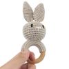 1Pc Baby Ratter Toys Newborn Teether Wooden Teether Crochet Animals Bpa Free Rattle Toy Baby Rattles Gifts For Newborn
