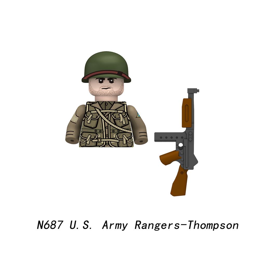 Armádní rangeři Pěšák Vojenské Minifigurky Modely Dětské Hračky Stavebnice Dárek Kluci Dívky