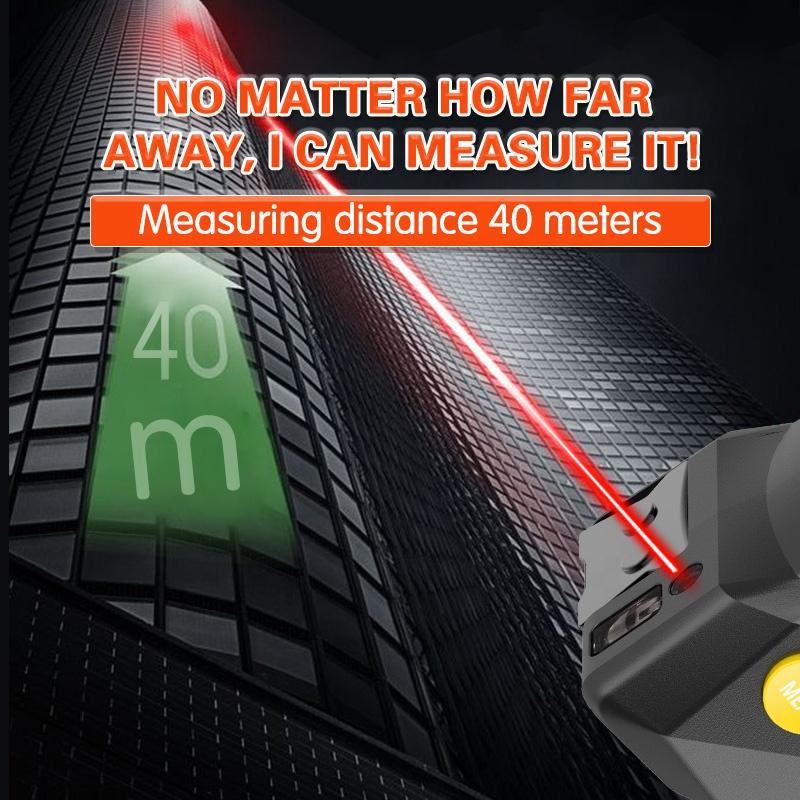 3 in 1 Multifunctional Laser Distance Digital Measuring Tape 40M Laser Distance 5m Tape Measure With LCD Display