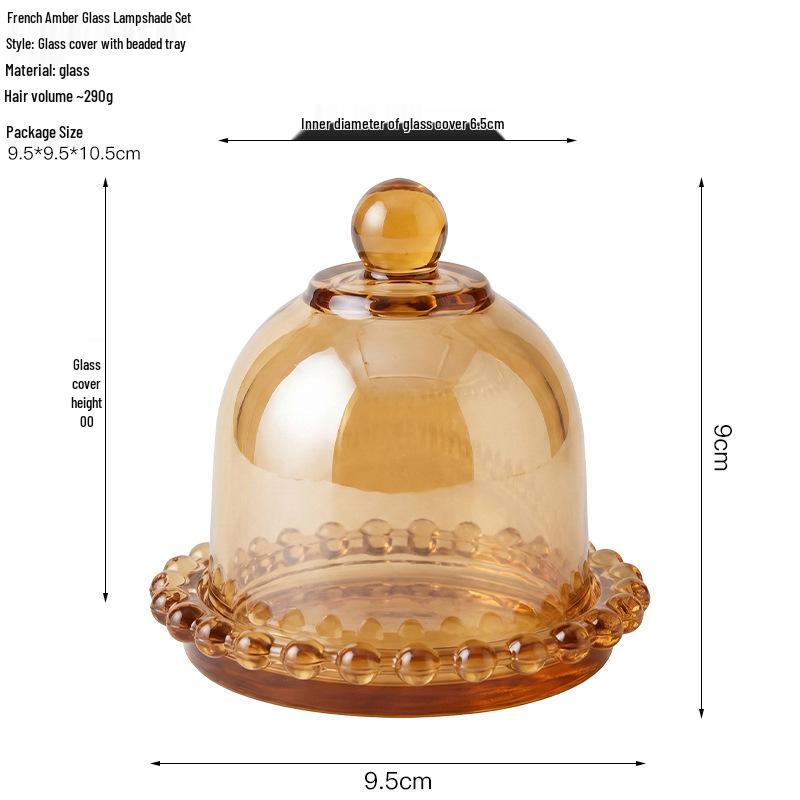 European Crystal Candy & Jewelry Glass Storage Box with Lid