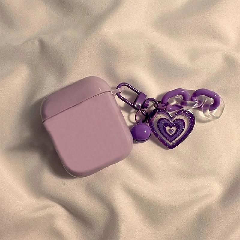 1PC Car Keychain Small Fresh Pendant Bag Hanging Jewelry Colourful Bell Creative Love Chain Keychain Double Layer