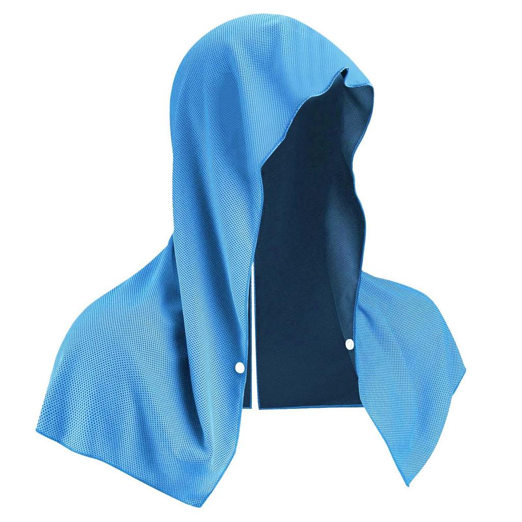 Quick-Dry Sports Cooling Towel & Sunscreen Hoodie for Gym, Beach, and Camping