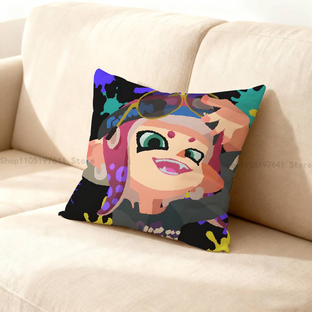 S-Splatoons Pillow Case Cushion Cover Home Decor Birthday Gift Pillowcover