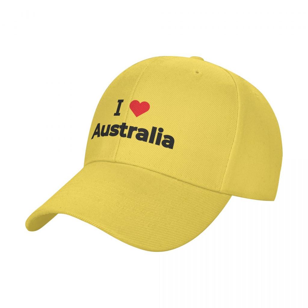I love Australia Baseball Cap foam party Hat Icon Snapback Cap Women Beach Fashion Mens