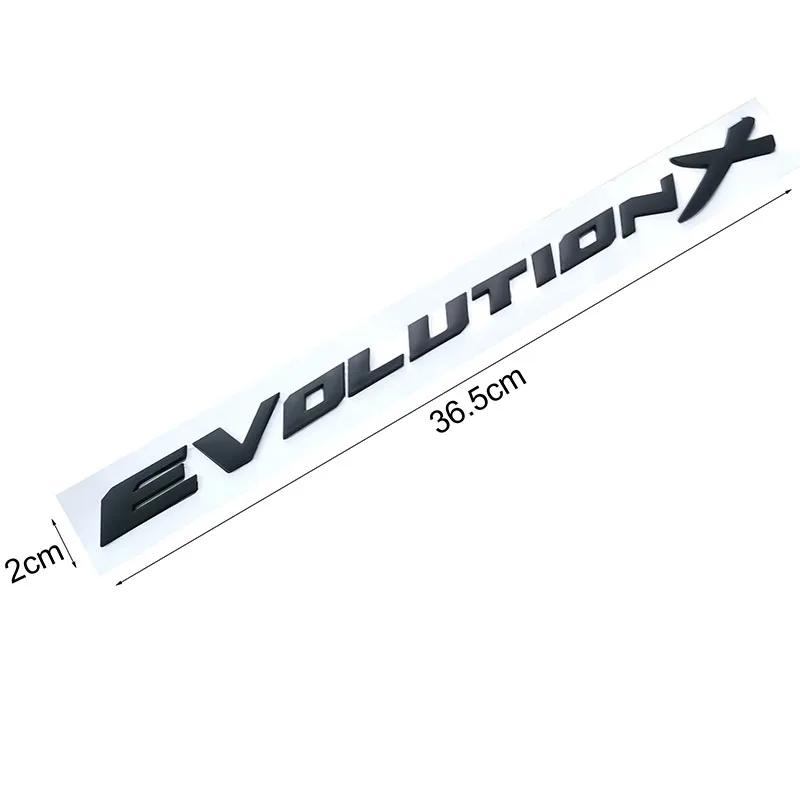 Evolution X Schriftzüge ABS Kunststoff Auto Styling Emblem Abzeichen Automobil Umbau Kofferraum 3D Aufkleber Decal für Mitsubishi Lancer EVO