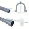 0.8/1/1.5 Meter Washing Machine Drain Hose Flexible Dishwasher Drain Hose Extension Kits Corrugated Washer Discharge Hose